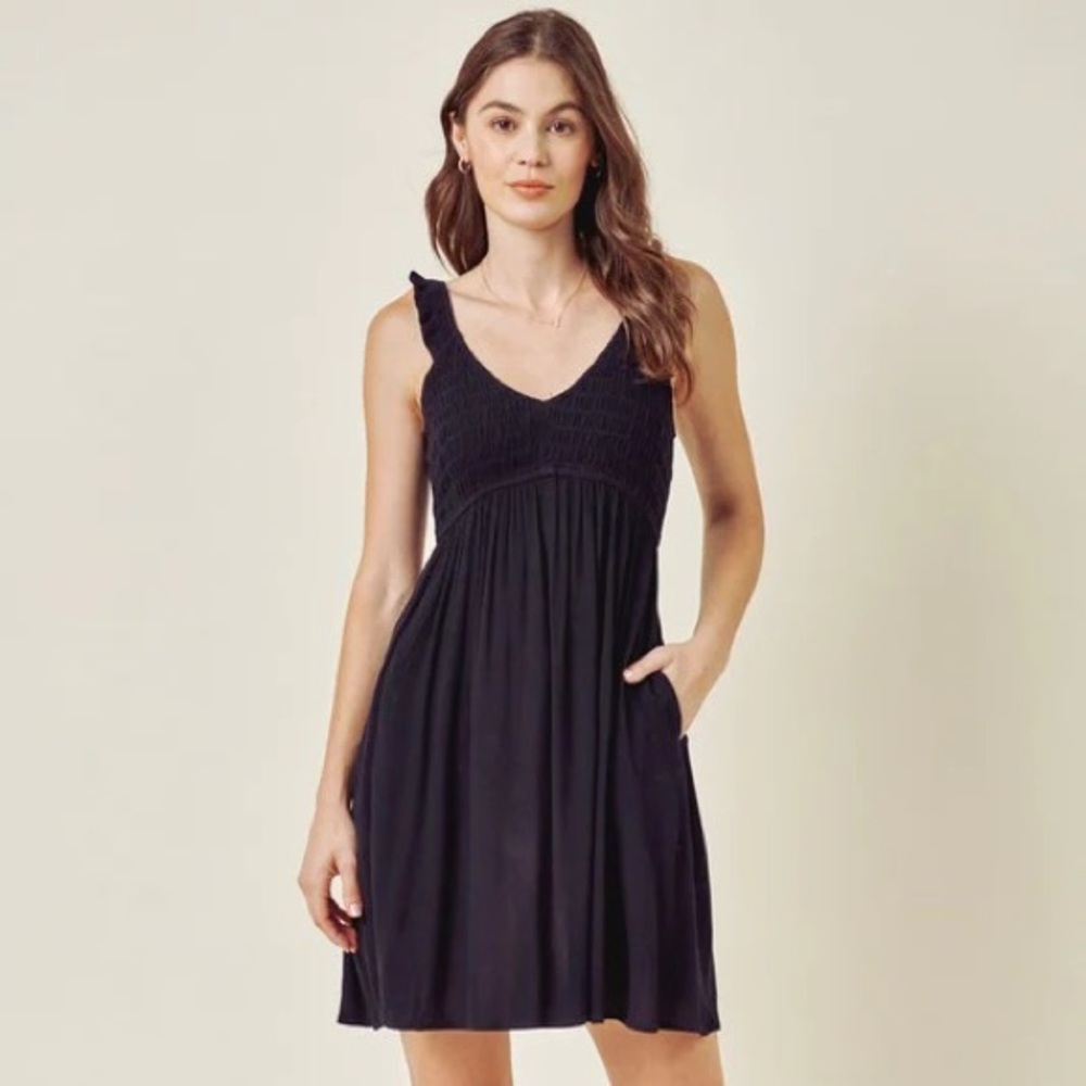 Wishlist Ruffly Ruched Top Mini Dress-NWT